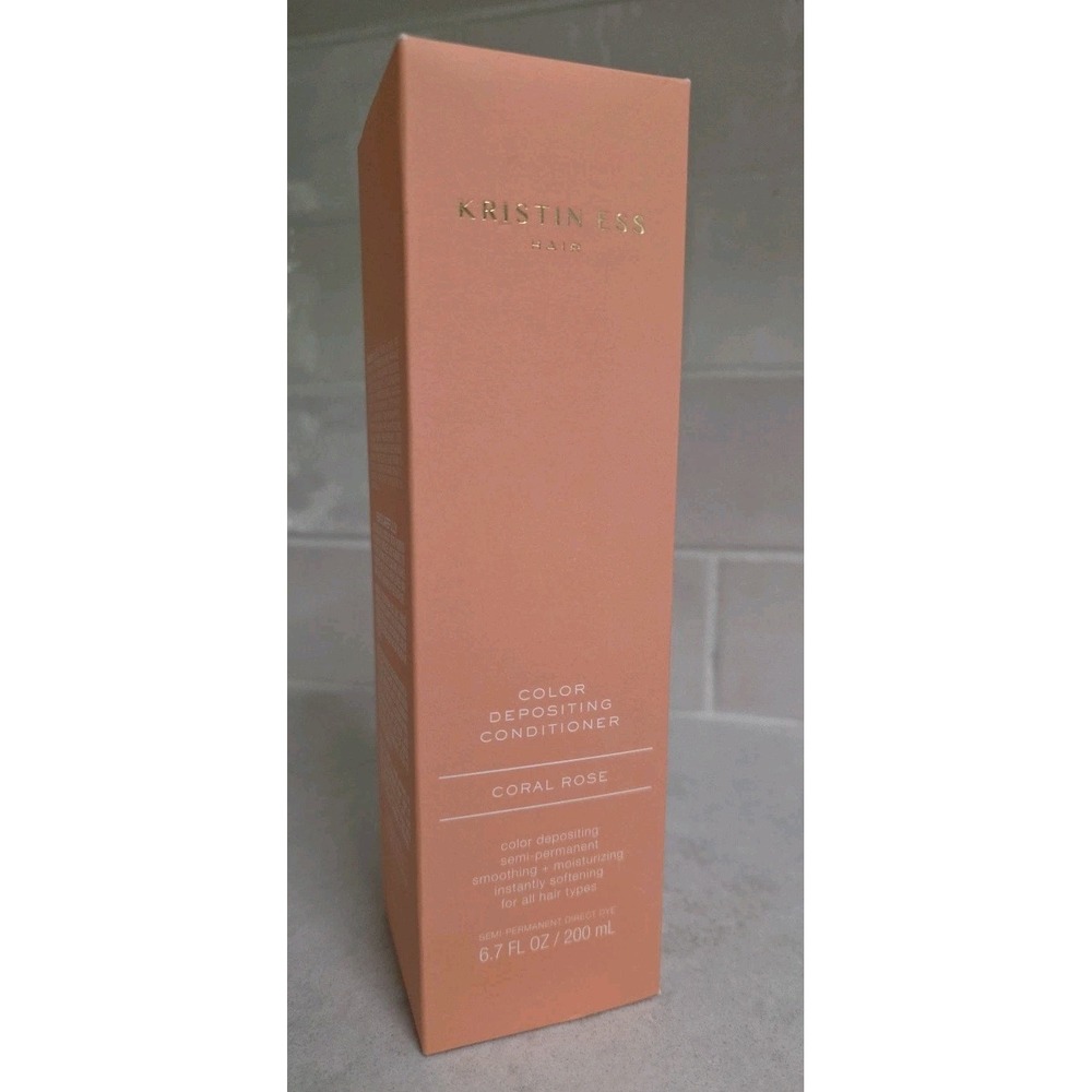 Kristen Ess Hair Color‎ Depositing Conditioner Coral Rose 6.7oz NIB